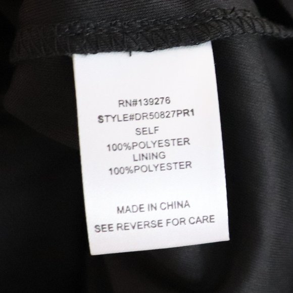 High Neck Black Shift Dress | 091 - Picture 7 of 7